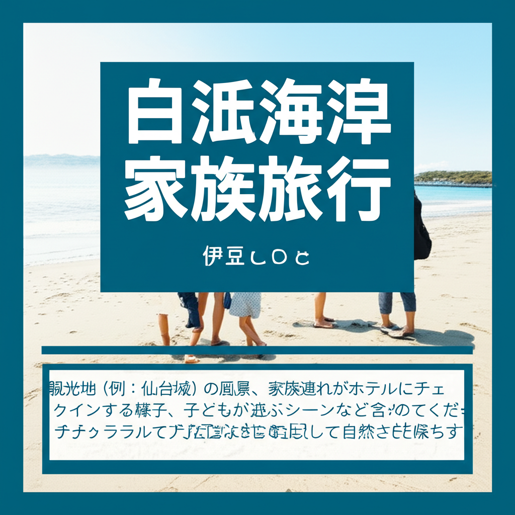 忙しい会社員必見！白浜海岸・伊豆で失敗しない家族旅行プラン【完全チェックリスト付き】